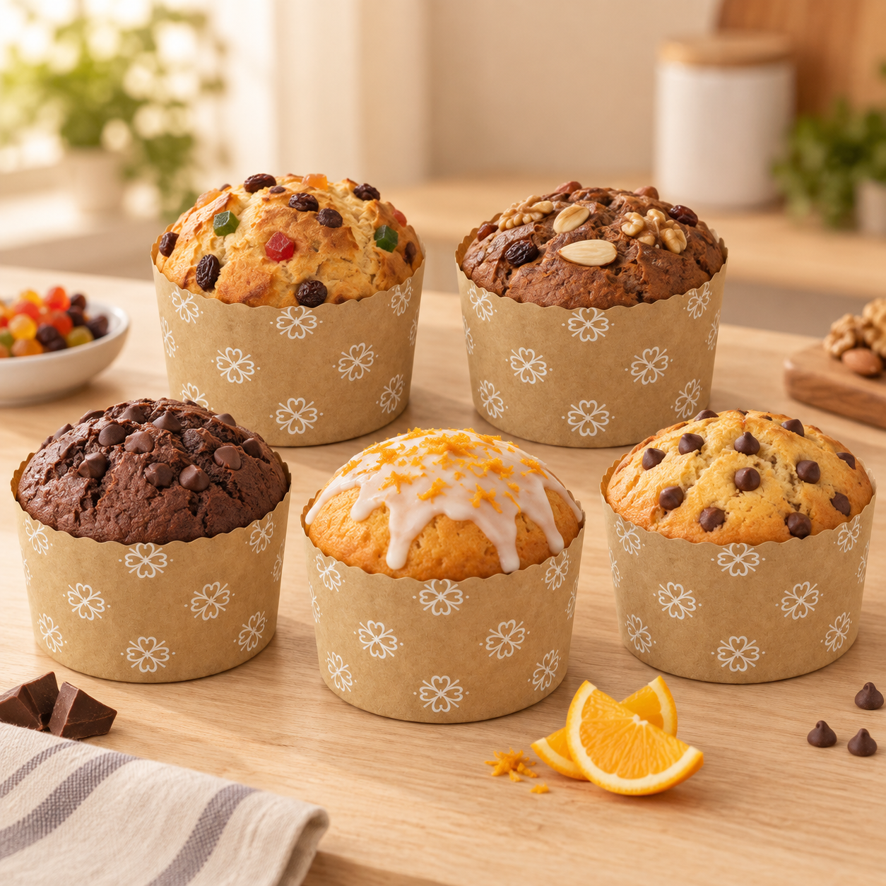 Molde Panettone / Queque / Pan De Pascua 250 Grs (100 Unid) 3