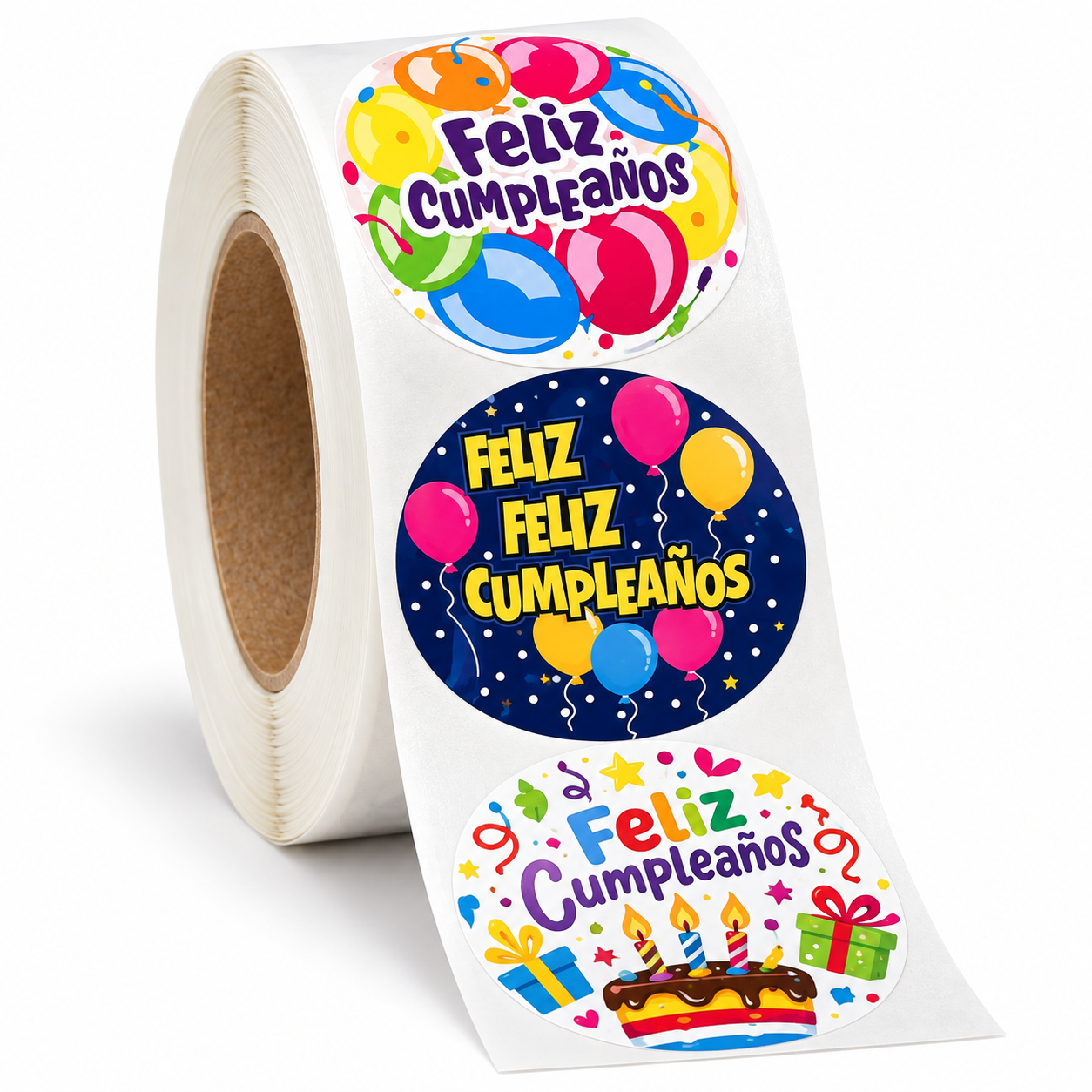 Etiquetas Autoadhesivas Feliz Cumpleaños (1.000 Unidades) 2
