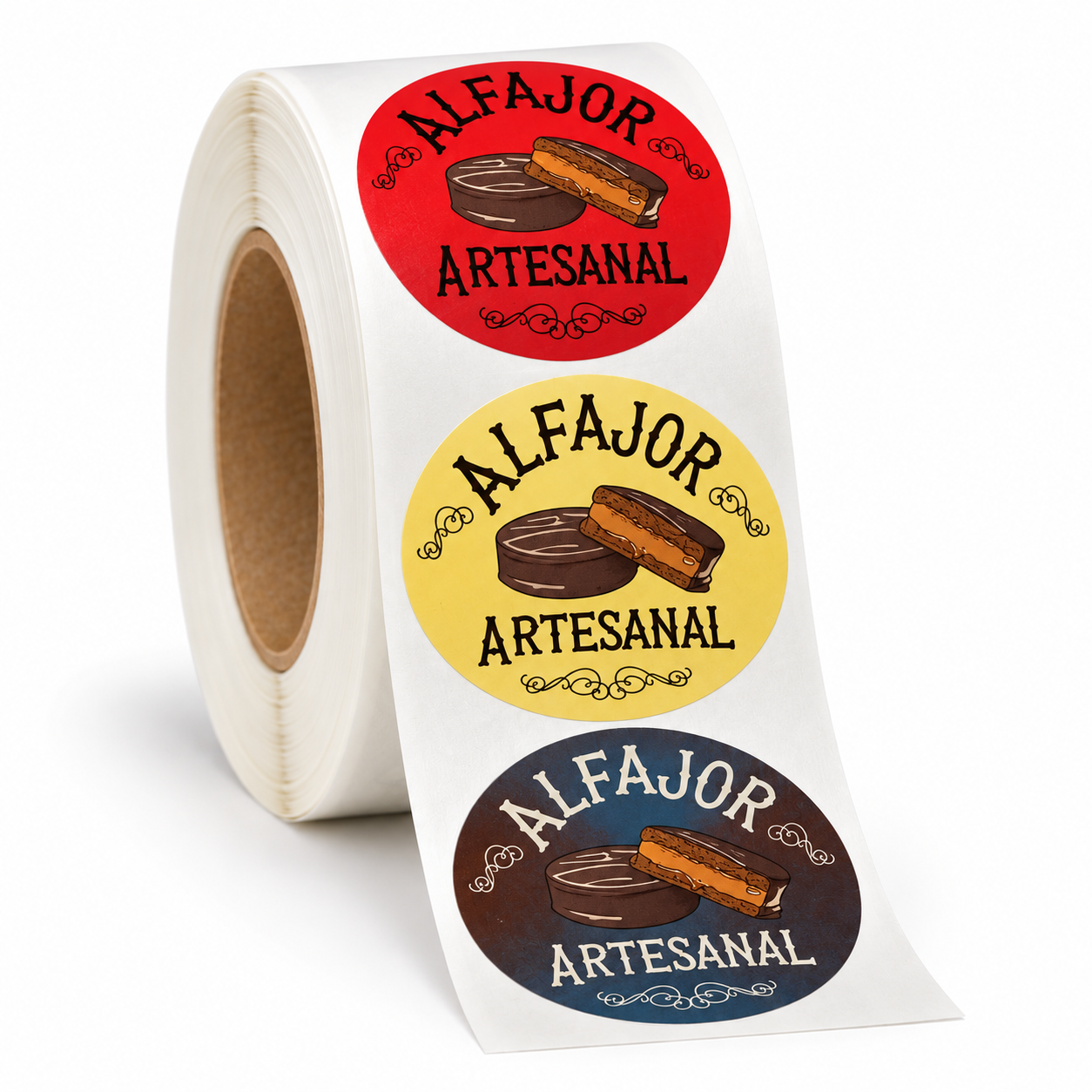 Etiquetas Autoadhesivas Alfajor Artesanal 1000 Uds.  1