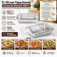 Bandeja / Envase De Aluminio C-10l C/tapa Domo (20 Unidades) - Miniatura 2