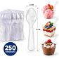 Cucharas Acrílicas Para Postres Y Helados (250 Unidades) - Miniatura 2
