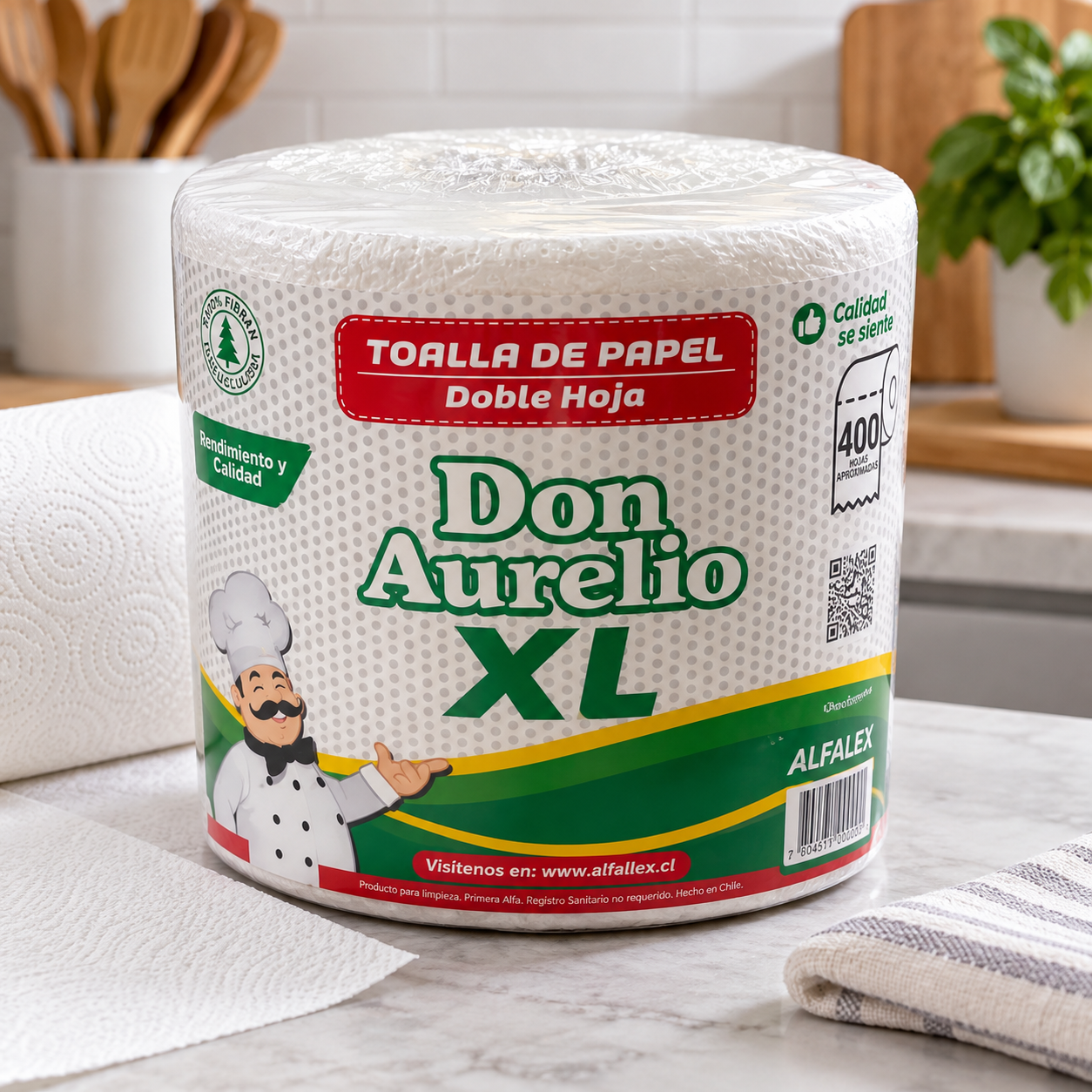 Toalla de Papel Doble Hoja XL 1