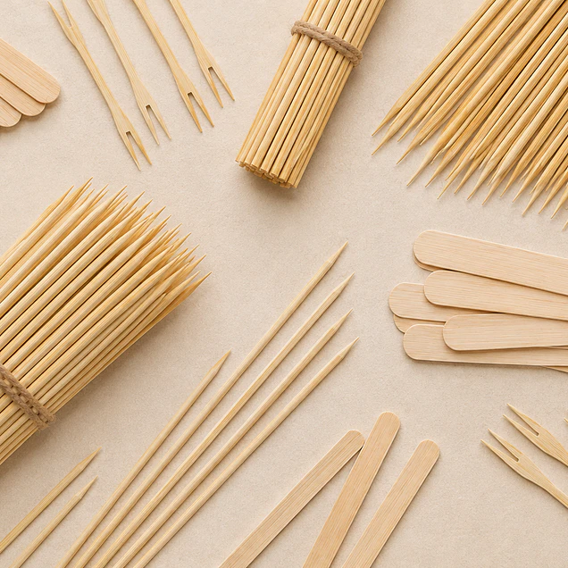 Pinchos de Madera y Revolvedores