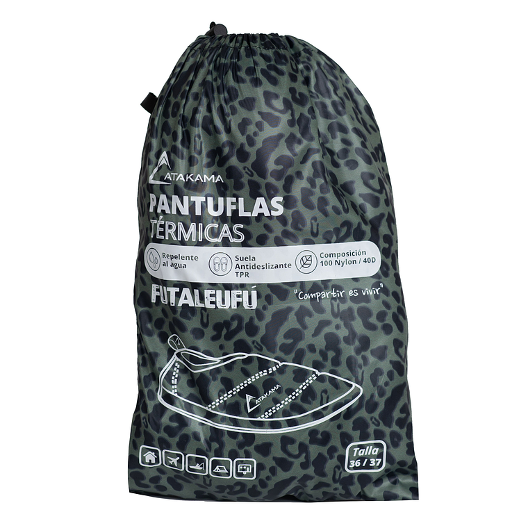 PANTUFLA FUTALEUFÚ ANIMAL PRINT - ATAKAMA OUTDOOR 4