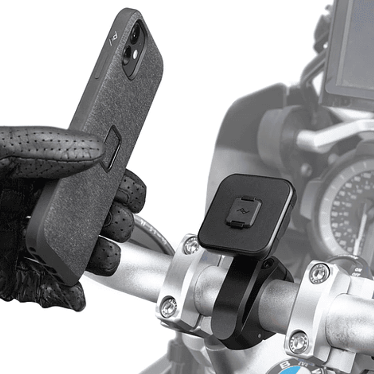 Soporte Teléfono para Barra Moto y Barras - Peak Desing 6