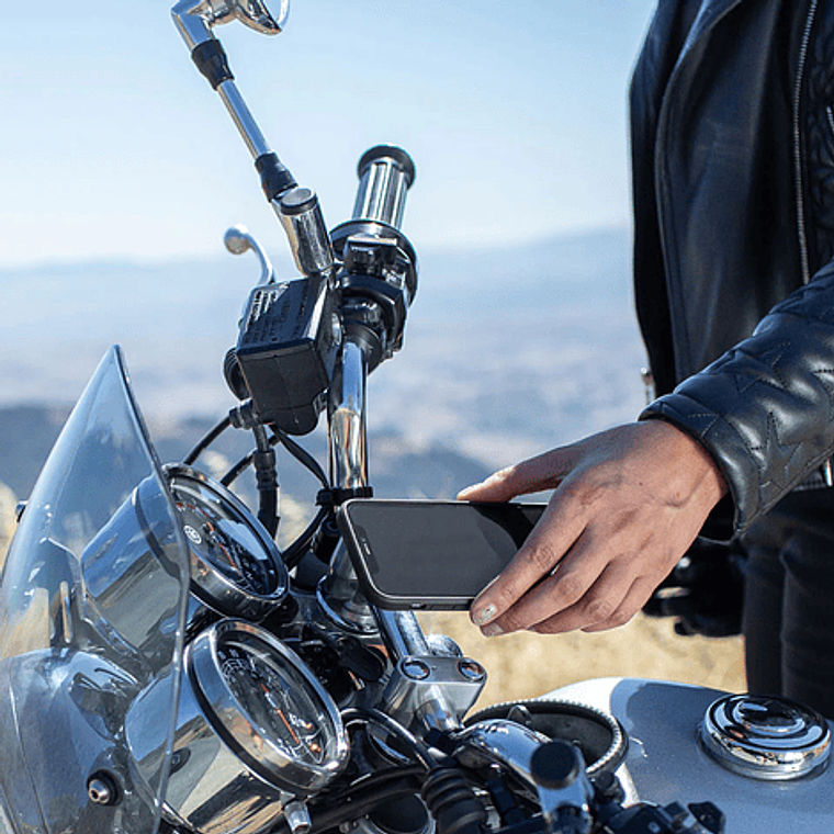 Soporte Teléfono para Barra Moto y Barras - Peak Desing 10