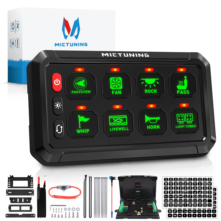 Kit panel de interruptor de 8 botones - Mictuning 2