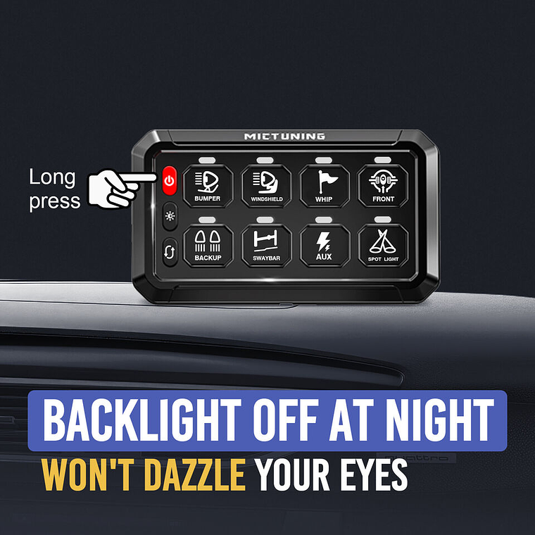 Kit panel de interruptor de 8 botones - Mictuning 11