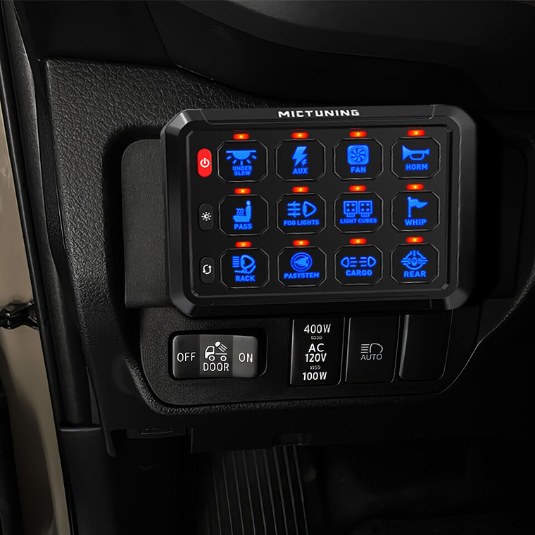 Kit panel de interruptor de 12 botones - Mictuning 7