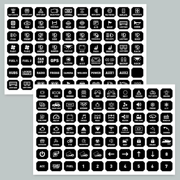 Kit panel de interruptor de 12 botones - Mictuning 4