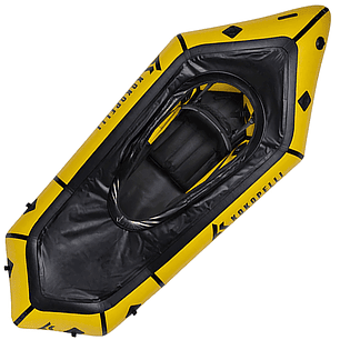 Packraft Nirvana Spraydeck Amarillo con TiZip - Kokopelli