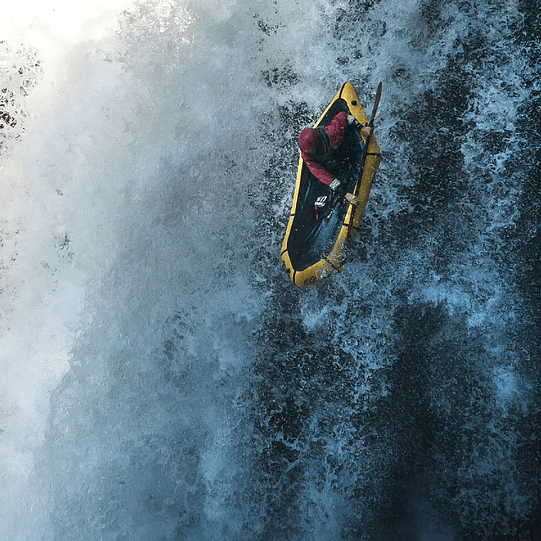 Packraft Nirvana Spraydeck Amarillo con TiZip - Kokopelli 5