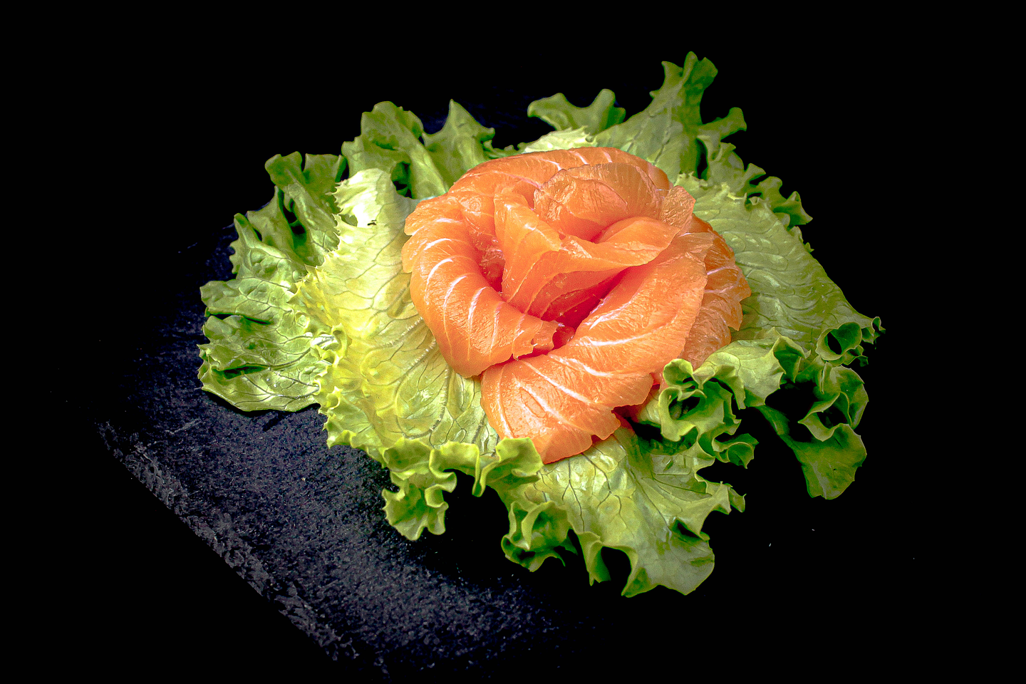 Sashimi de salmón 1