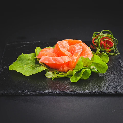 Sashimi de salmón
