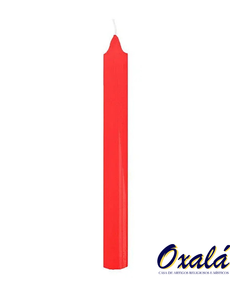 Vela Palito Vermelha 10 unidades 1