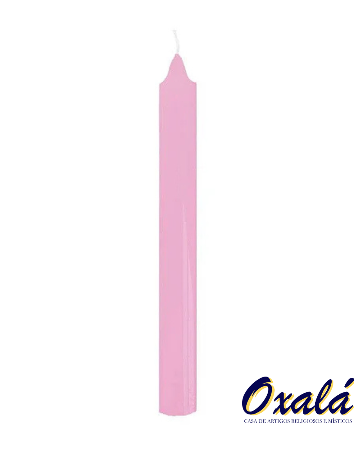 Vela Palito Rosa Clara 10 Unidades 1