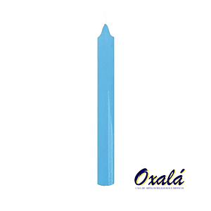 Vela Palito Azul Clara 10 Unidades