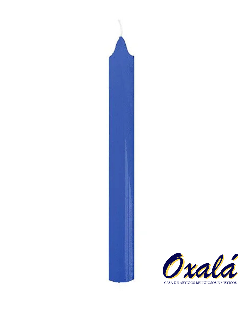 Vela Palito Azul Escuro 10 Unidades 1