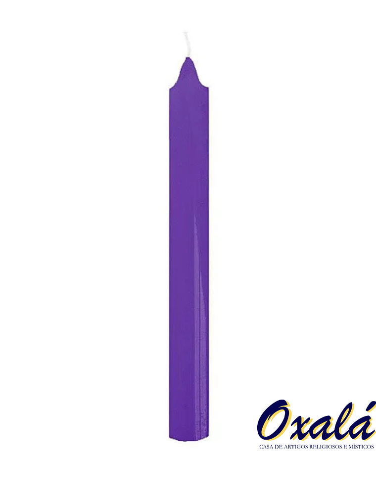 Vela Palito Roxa 10 unidades 1