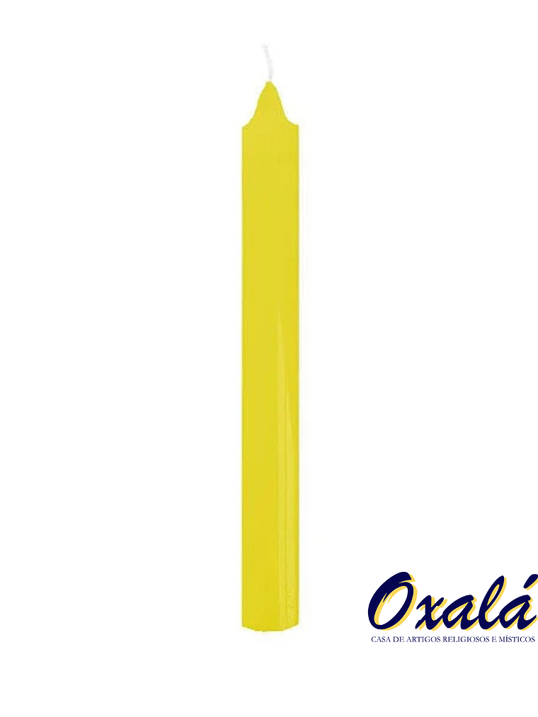 Vela Palito Amarela 10 unidades 1