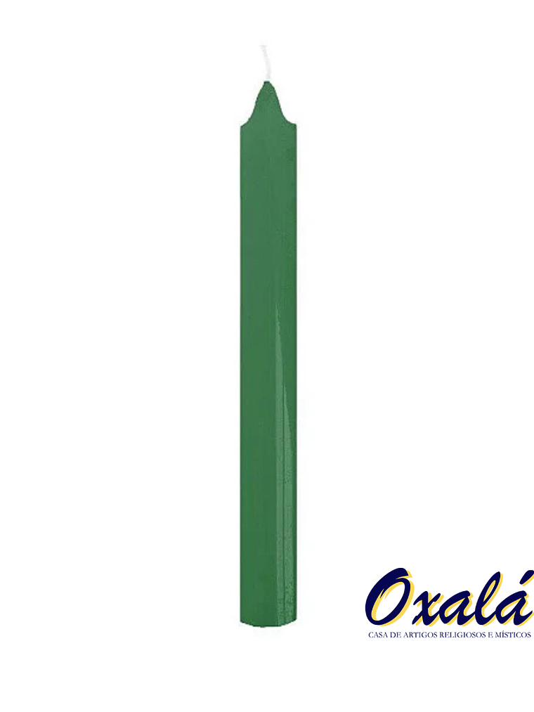 Vela Palito Verde 10 Unidades 1