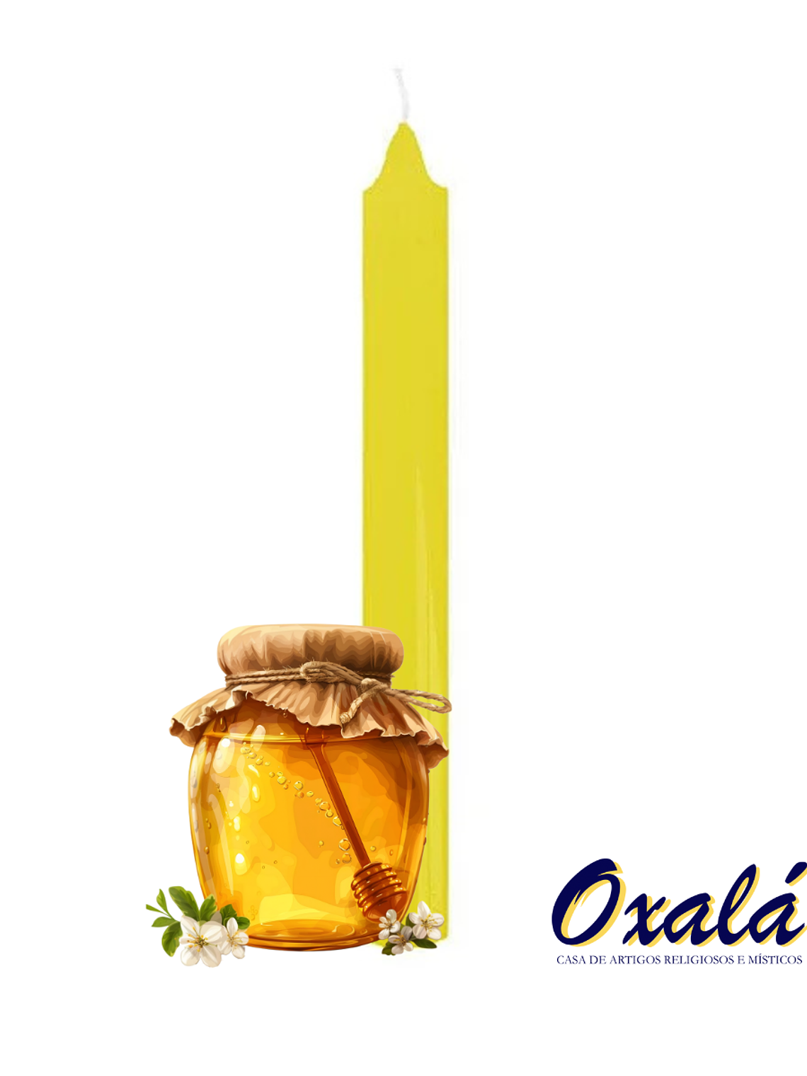 Vela Palito Mel 1