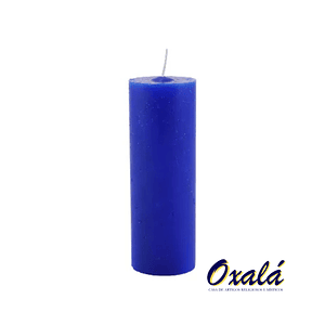 Vela 7 dias Azul Escuro