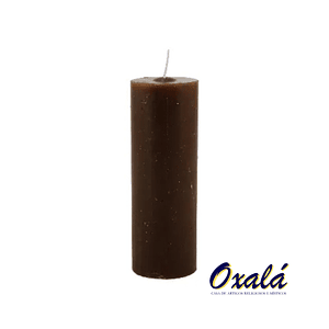 Vela 7 dias Marrom