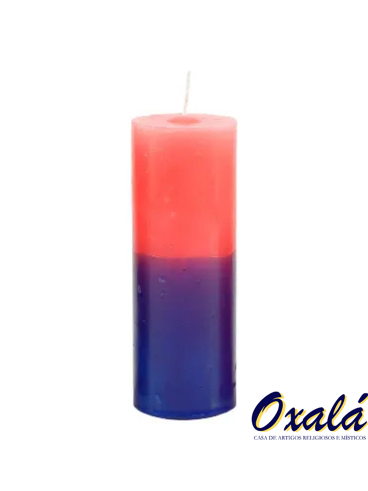 Vela 7 dias Rosa e Azul 1