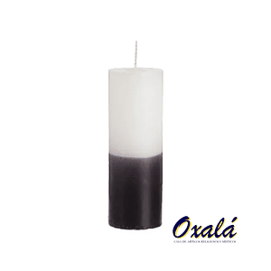 Vela 7 dias Branca e Preta