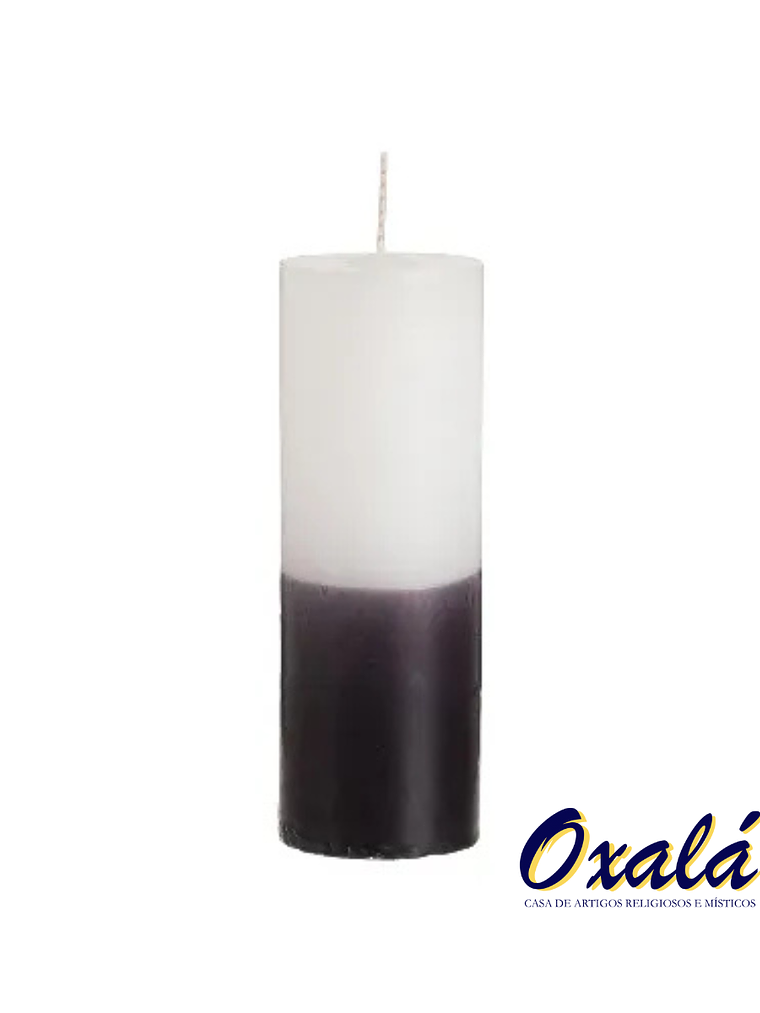 Vela 7 dias Branca e Preta 1