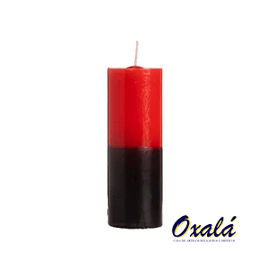 Vela 7 dias Vermelha e Preta