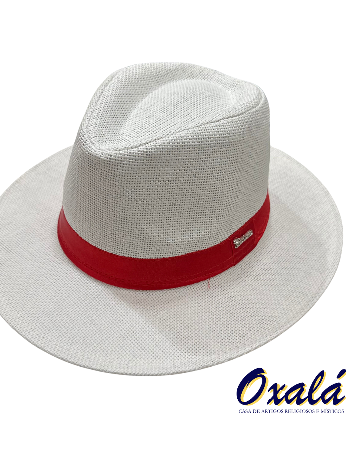 Chapeu Branco Fita Vermelha Zé Pilintra 1