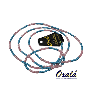 Guia Miçanga Rosa e Azul 