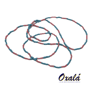 Guia Miçanga Rosa e Azul 