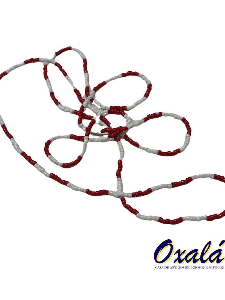 Guia Miçanga Branca Vermelho 2