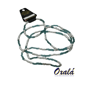 Guia Miçanga Branca e Azul