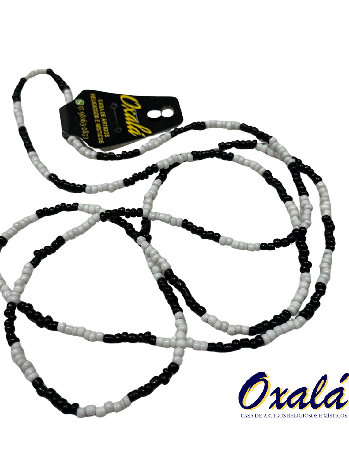 Guia Miçanga Branca Preta 1