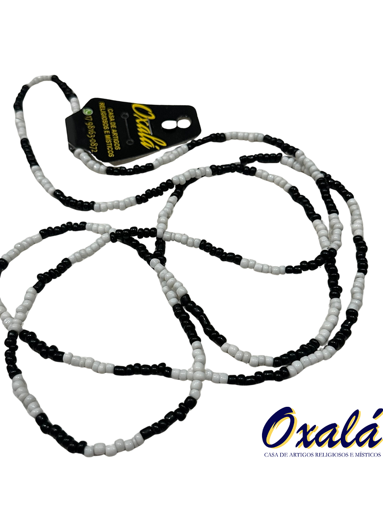 Guia Miçanga Branca Preta 1