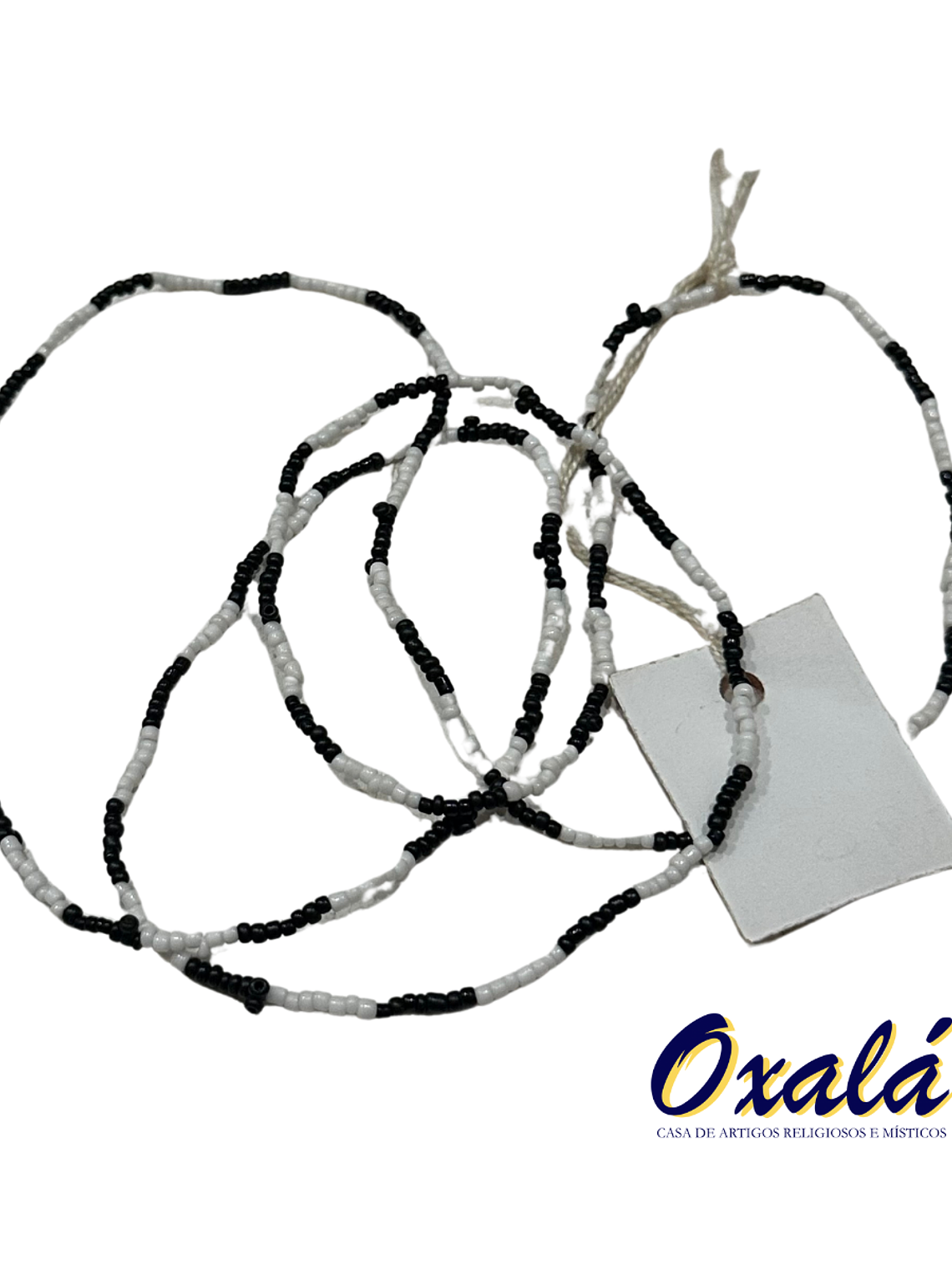 Guia Miçanga Branca Preta 2