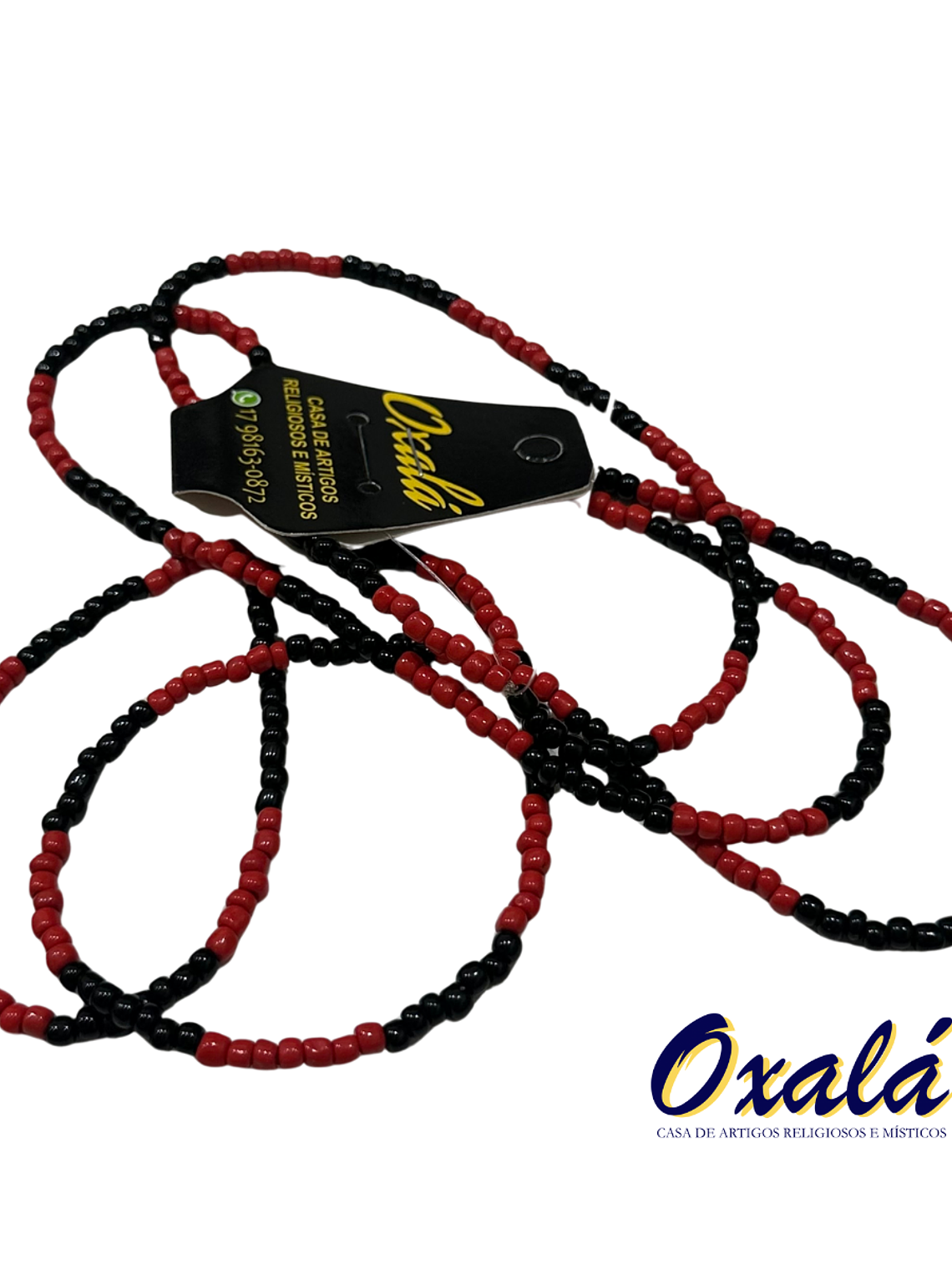 Guia Miçanga Preta Vermelha 2