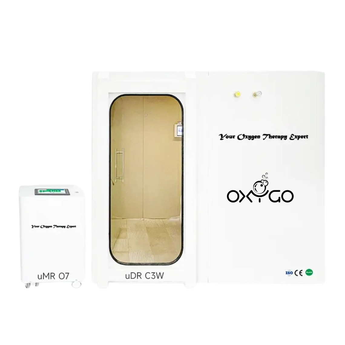 Cámara Hiperbárica uDR C3W para 1–2 Personas | Cabina de Oxigenoterapia HBOT de Alta Pureza 1