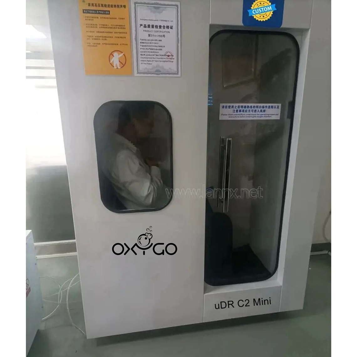 Cámara Hiperbárica uDR C2 Mini – Cabina de Cuerpo Estrecho para Uso Clínico y Domiciliario 3