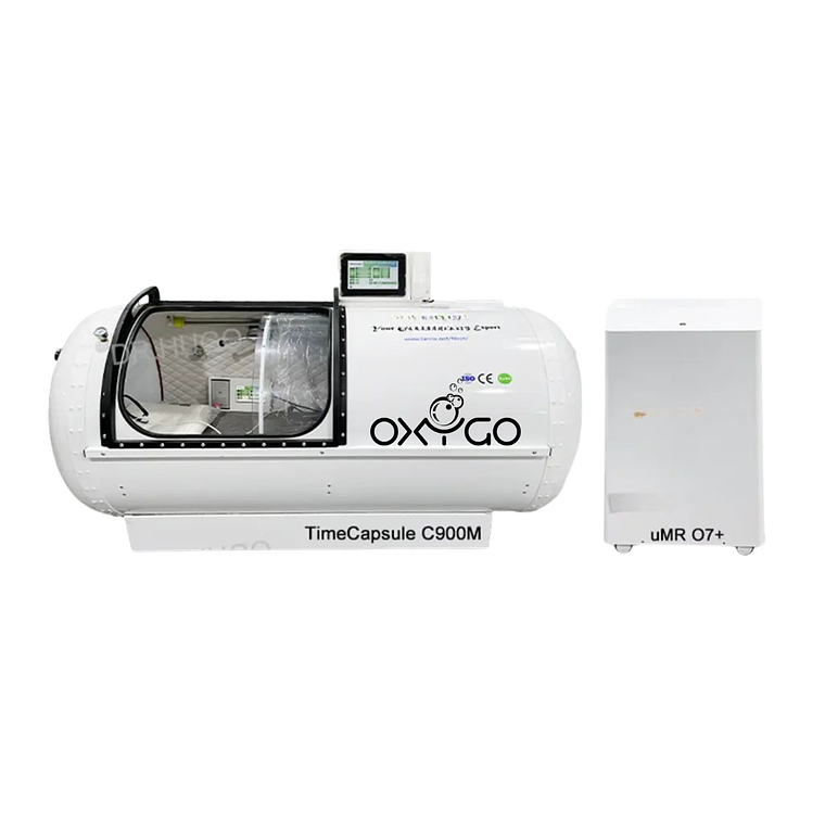 Cámara Hiperbárica Rígida TimeCapsule C900M – Cápsula 1.3 ATA con Concentrador de Oxígeno uMR O7+ 1