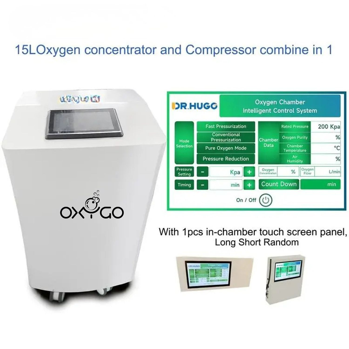 Cámara Hiperbárica 2ATA uDR L3+ | HBOT Blanda 2ATA con Concentrador 15L uMR O8 4