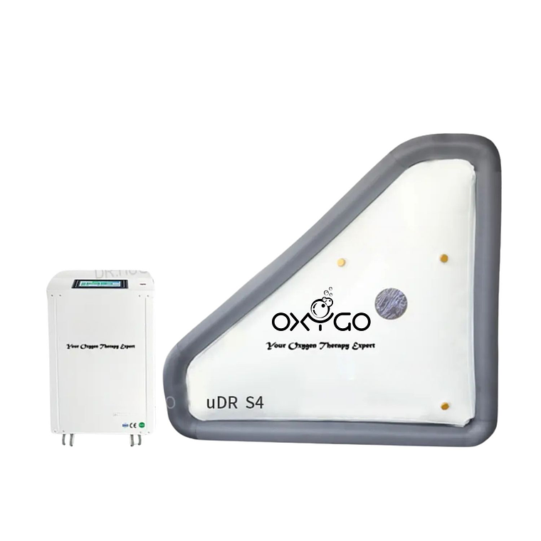 Cámara Hiperbárica uDR S4 de Cuerpo Blando Estilo Trapezoidal con Concentrador de Oxígeno 10L uMR O7 1