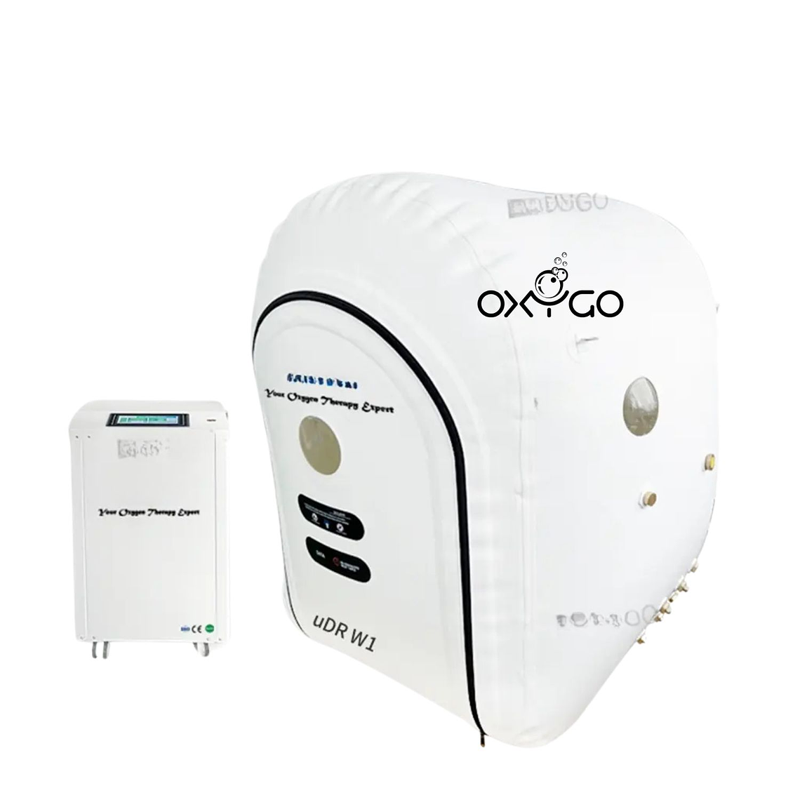 Cámara Hiperbárica para Silla de Ruedas uDR W1 con Concentrador de Oxígeno 10L 1