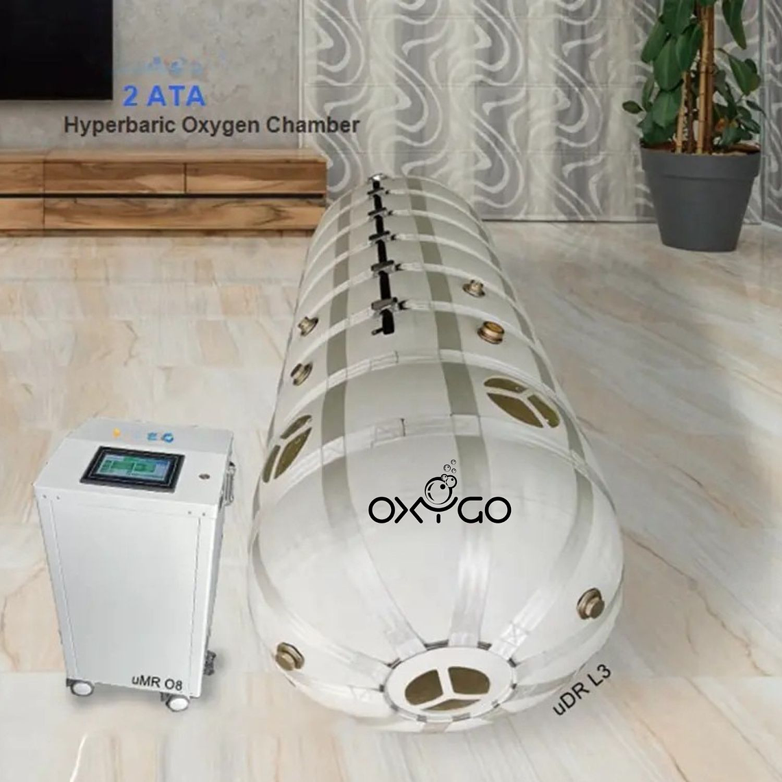 Cámara Hiperbárica 2ATA uDR L3 con Concentrador de Oxígeno 15L uMR O8 3