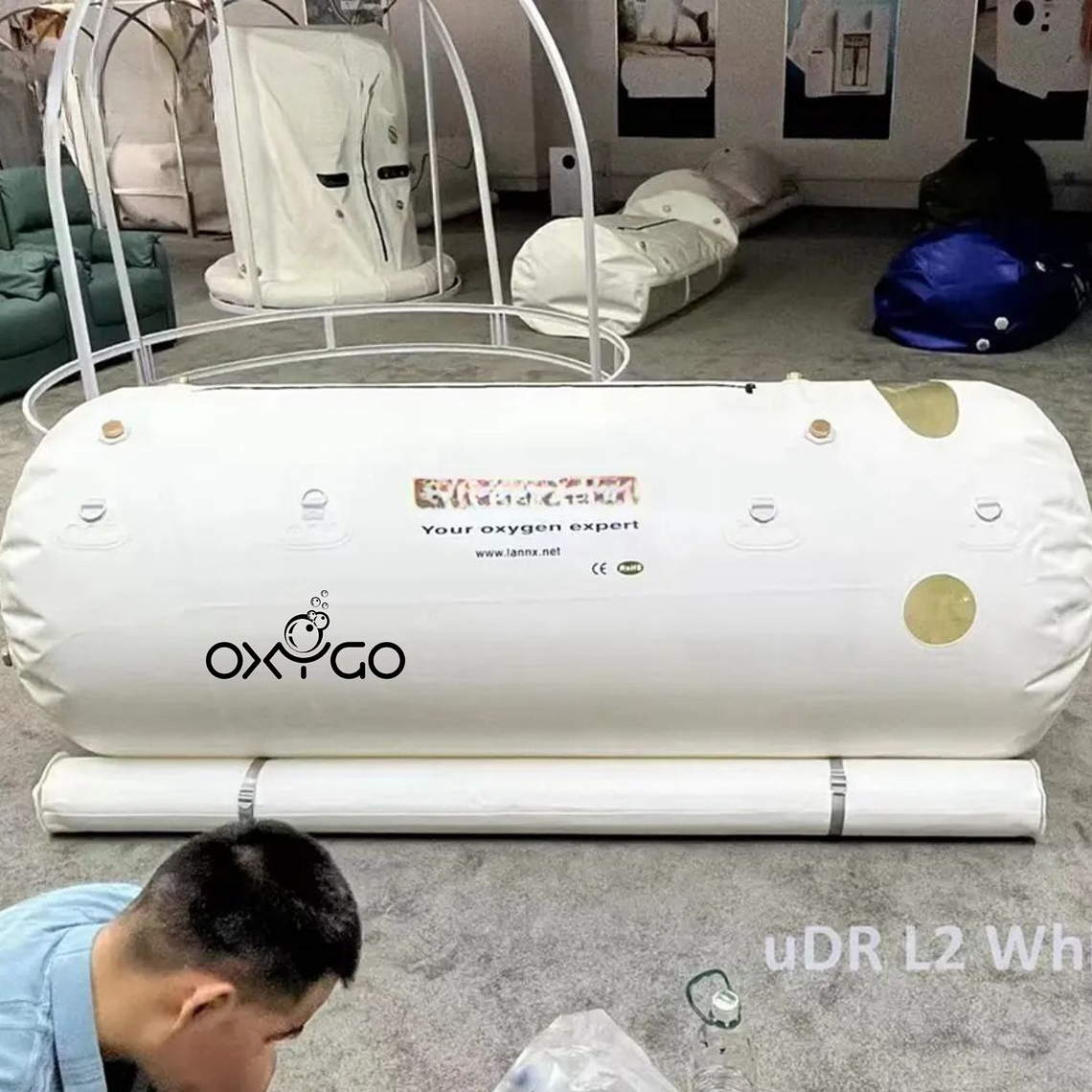 Cámara Hiperbárica uDR L2 – Cuerpo Suave para 1 Persona en TPU | Compatible con Concentradores 10L 4