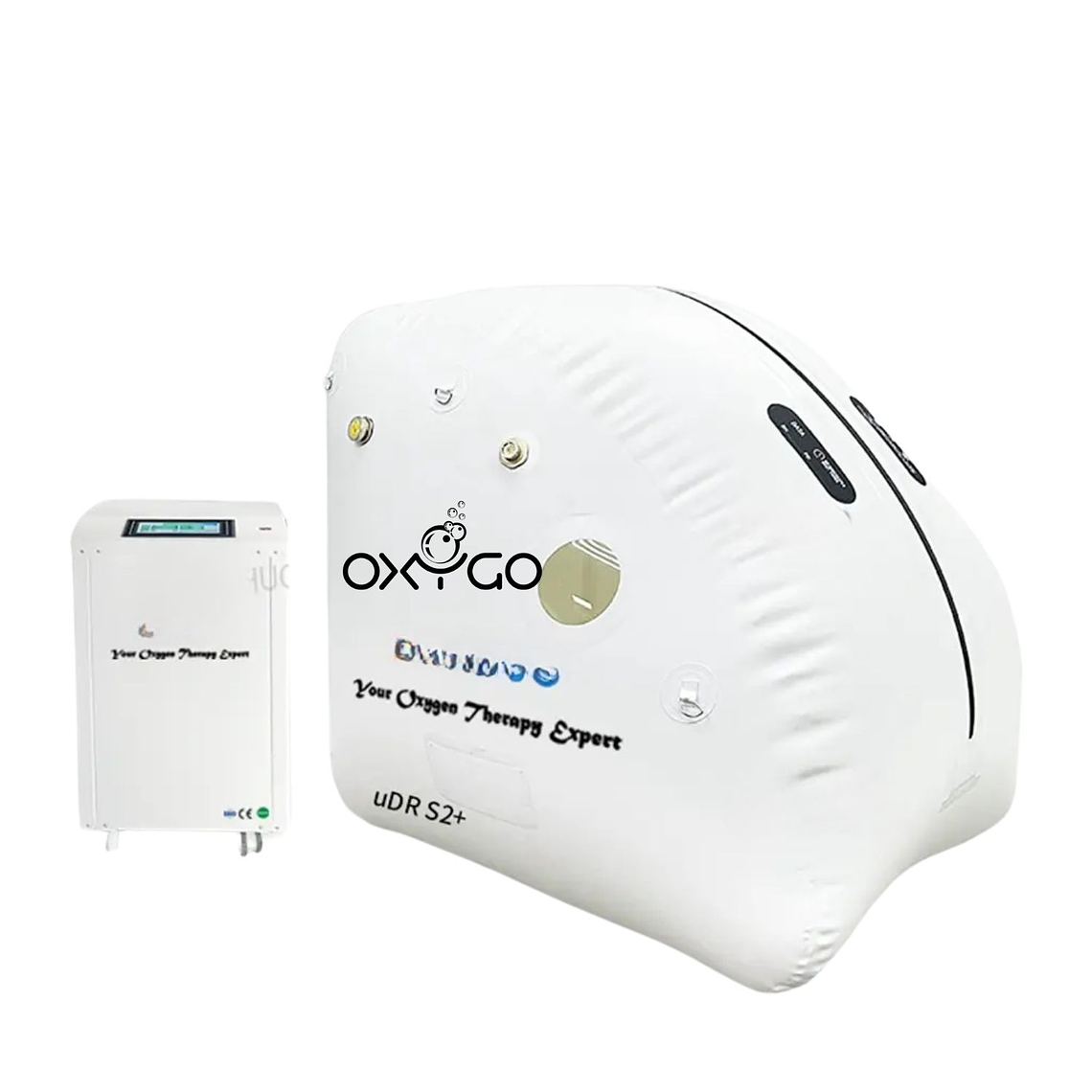 Cámara Hiperbárica uDR S2+ de 2 Personas con Concentrador de Oxígeno 10L uMR O7 1